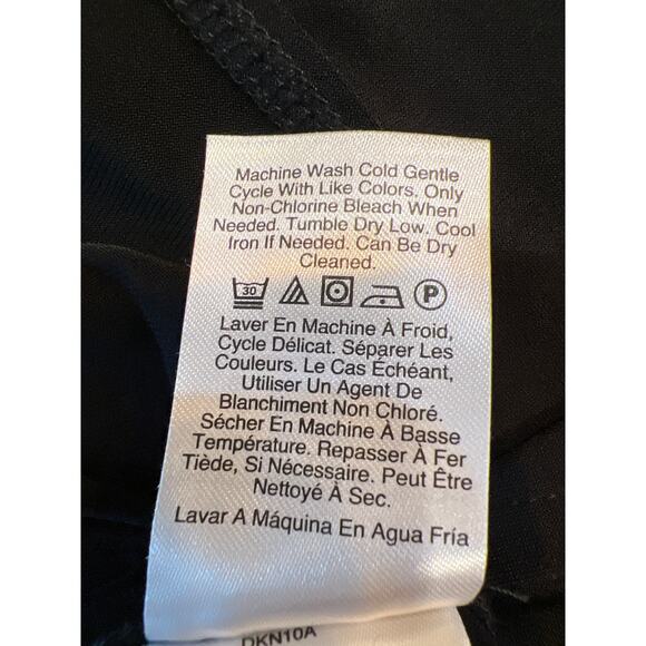 DKNY Black Evening Goth Dress Women’s Large L Gothic Elegant Party Formal - Picture 9 of 9